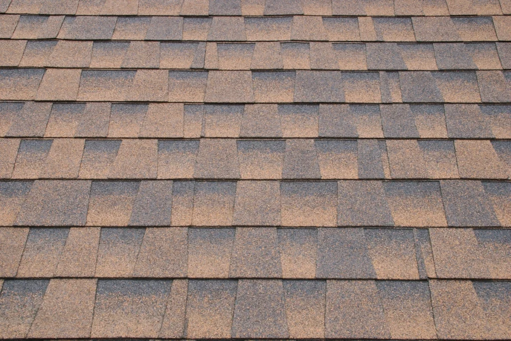close up image of composite roofing materials