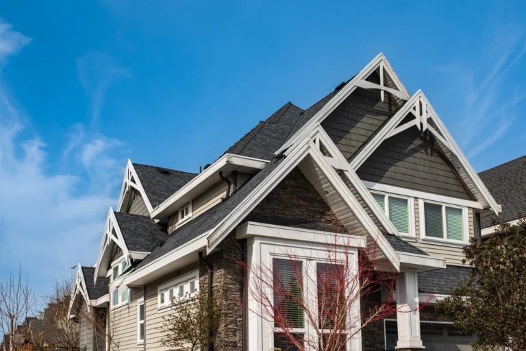 home with black shingles