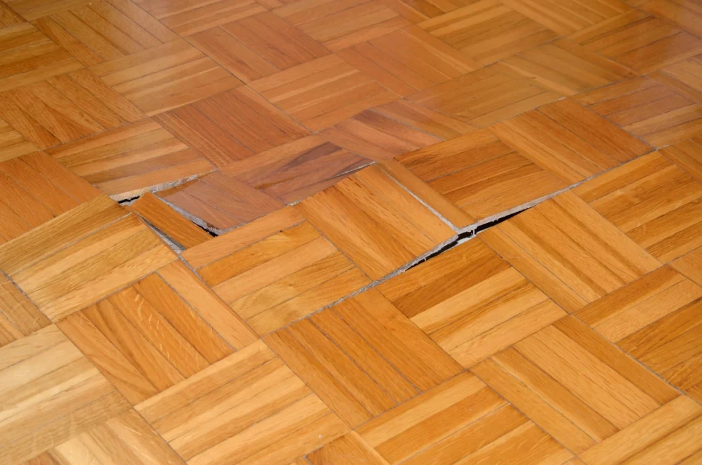damaged wood floor