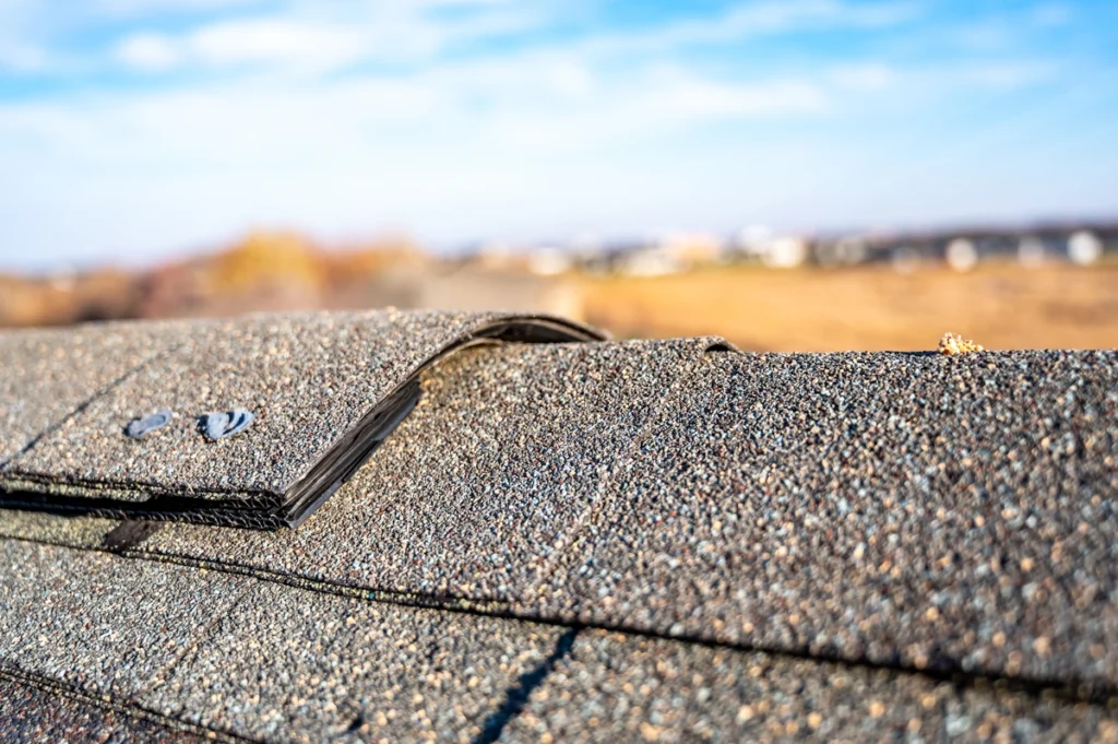 top of roof ridge cap